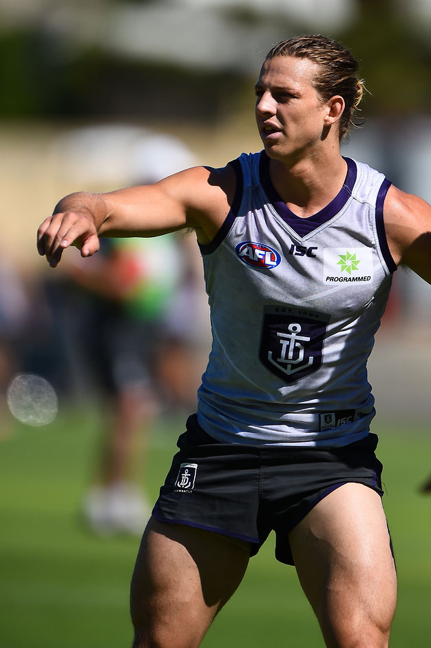 AFL 2016 Training - Fremantle 030216 Nat Fyfe's Brownlow Medal win helped Fremantle's bottom line, says the club president - ${keywords}